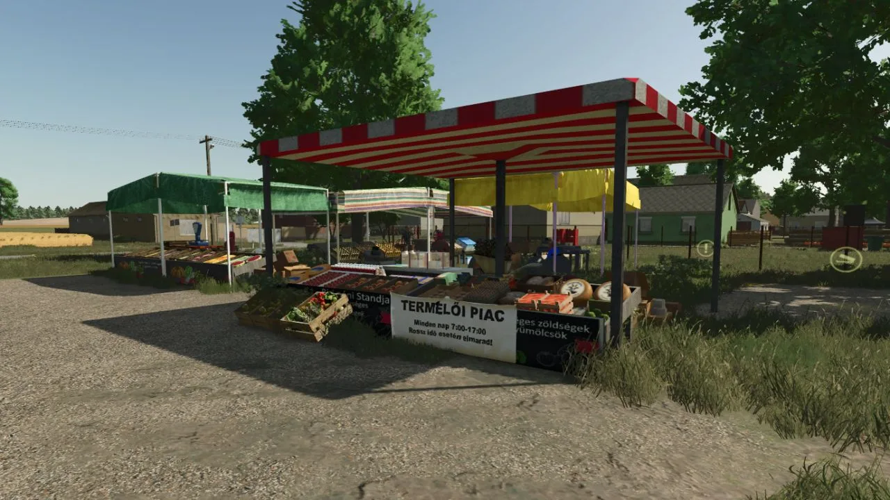 Placeable Market 2 FS25 - screenshot 1