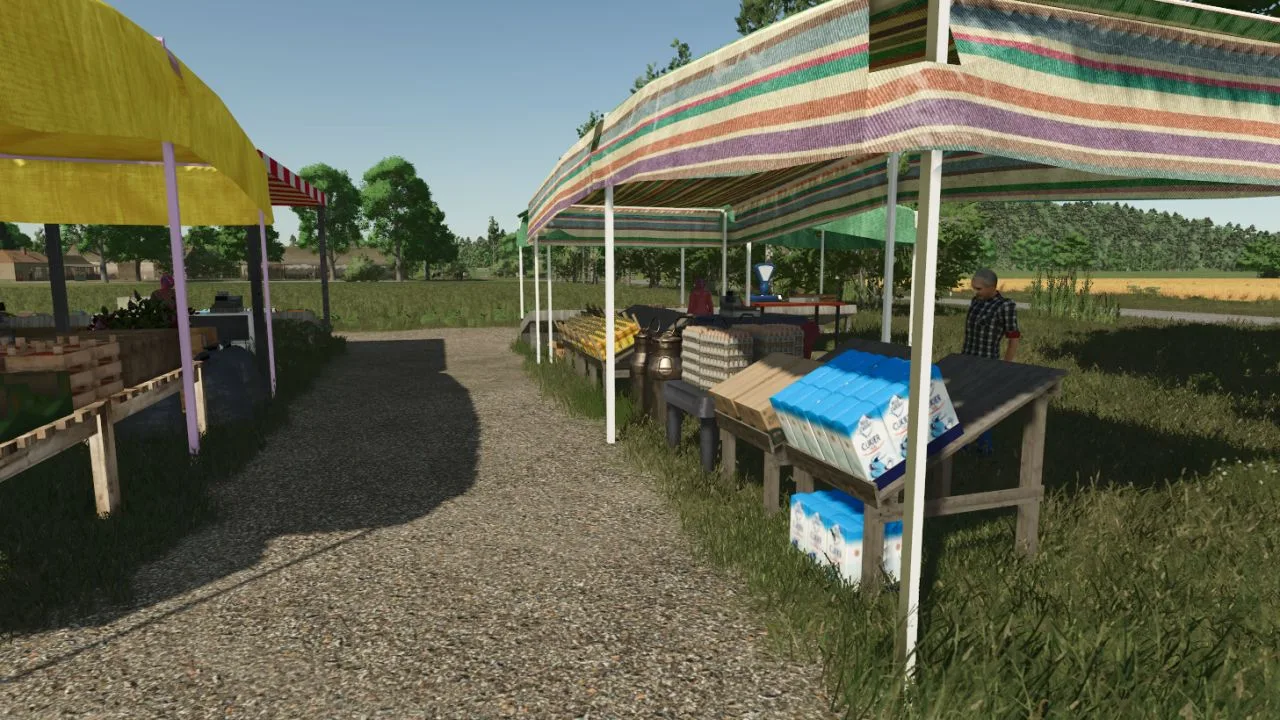 Placeable Market 2 FS25 - screenshot 3