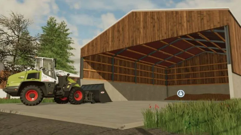 Covered Wooden Manure Storage
