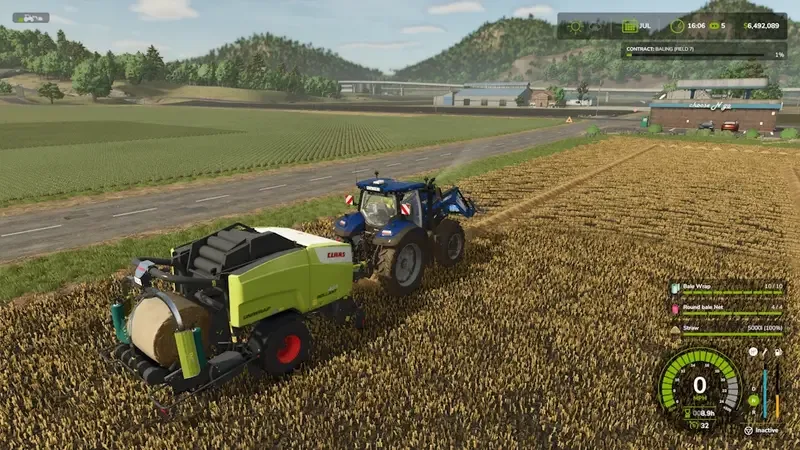 CLAAS ROLLANT 455 UNIWRAP Baler - screenshot 2