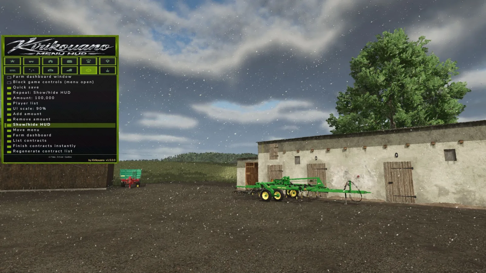 Kirikouano Menu HUD FS25 - screenshot 1