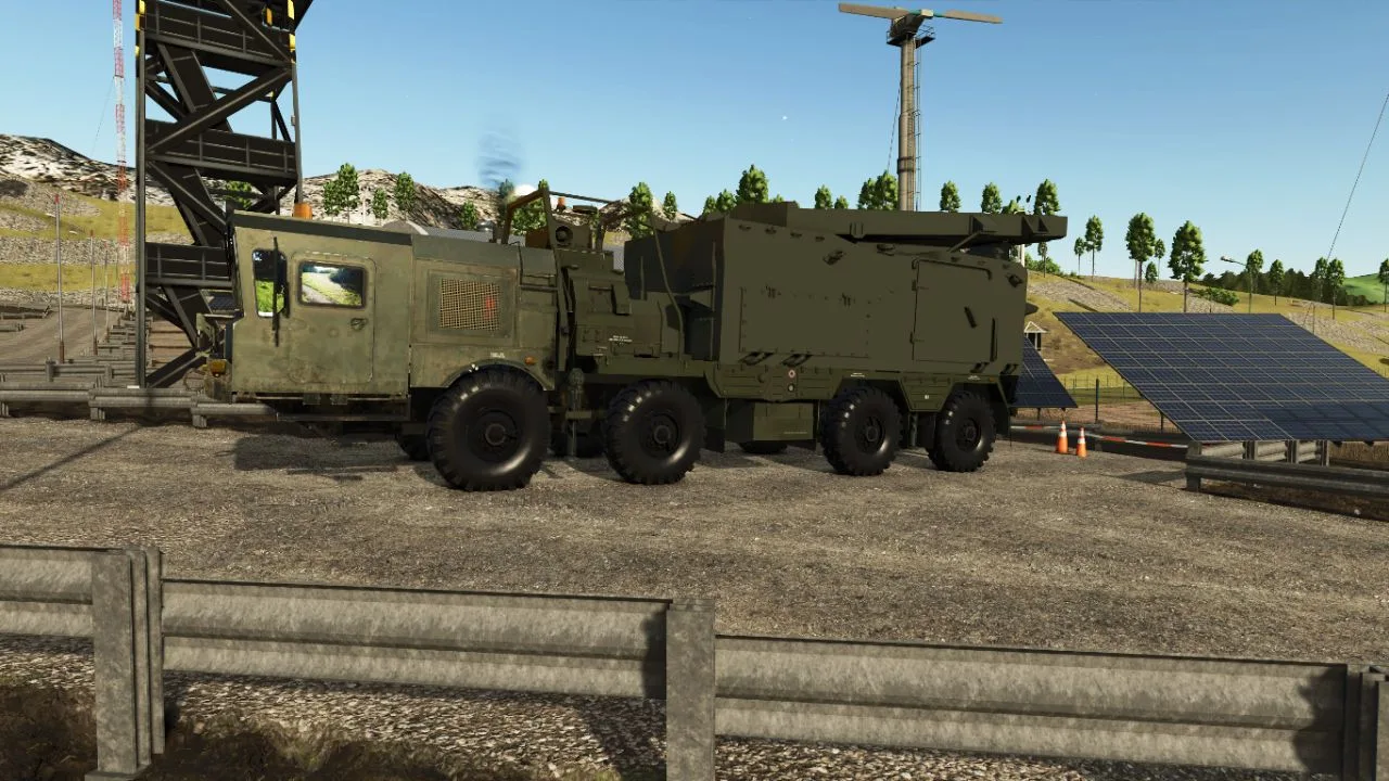 MZKT-7930 (8x8 Heavy Chassis with Radar / Mobile Electronic Warfare Platform) FS25 - screenshot 1