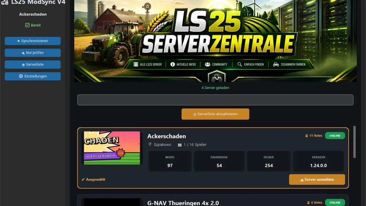 Mod Sync Tool With Server List FS25 - screenshot 2