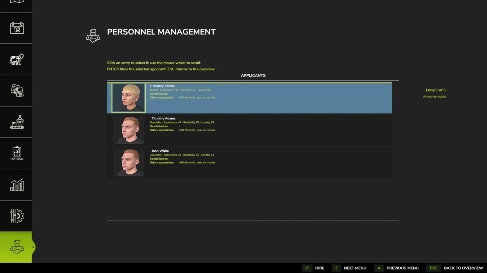 Personnel Management FS25 - screenshot 3