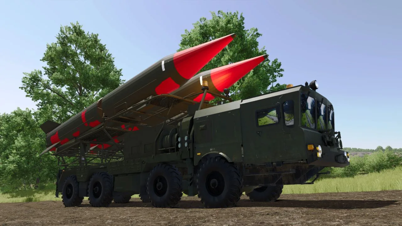MAZ Heavy Chassis Missile Launcher System (8x8 Tactical Platform with Ballistic Missiles) FS25 - screenshot 1
