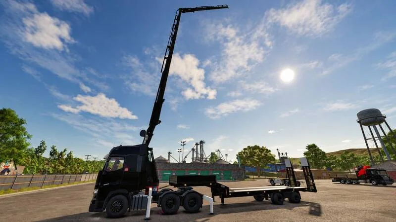 Renault T with HMF 6020 Crane and Fly Jib - screenshot 3
