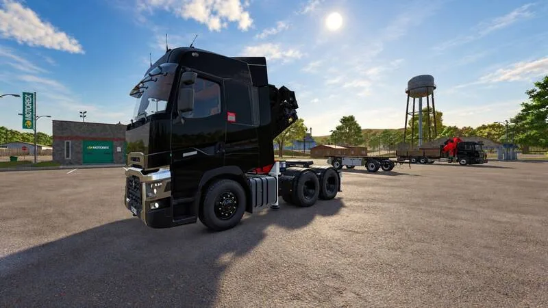 Renault T with HMF 6020 Crane and Fly Jib - screenshot 1