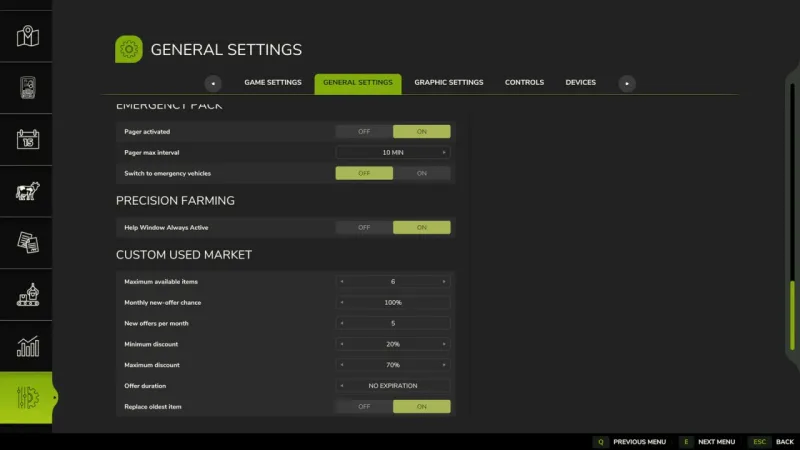 Custom Used Market FS25