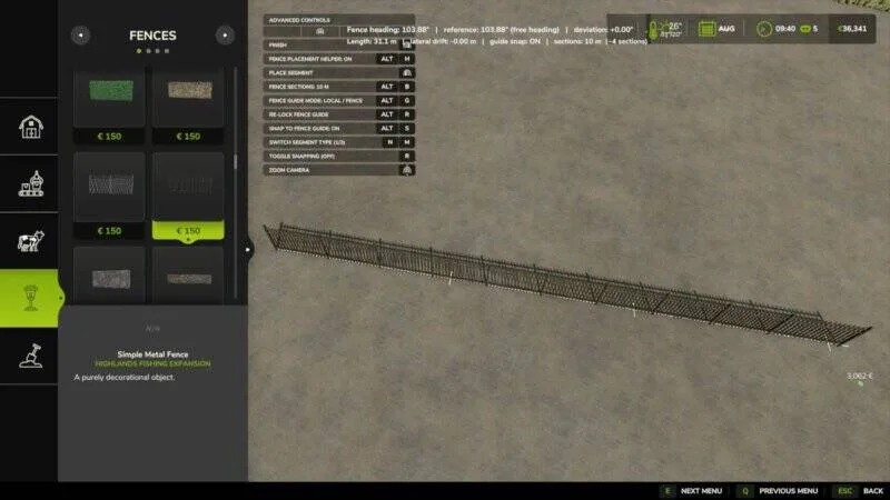 Fence Placement Helper