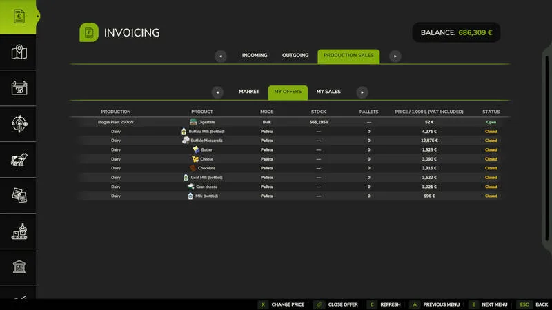 Invoices - Production Sales - screenshot 3