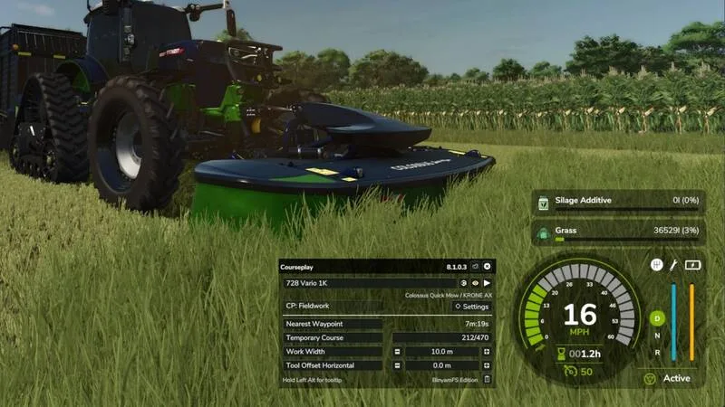 Courseplay HUD Overlay