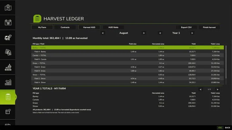 Harvest Ledger - screenshot 1