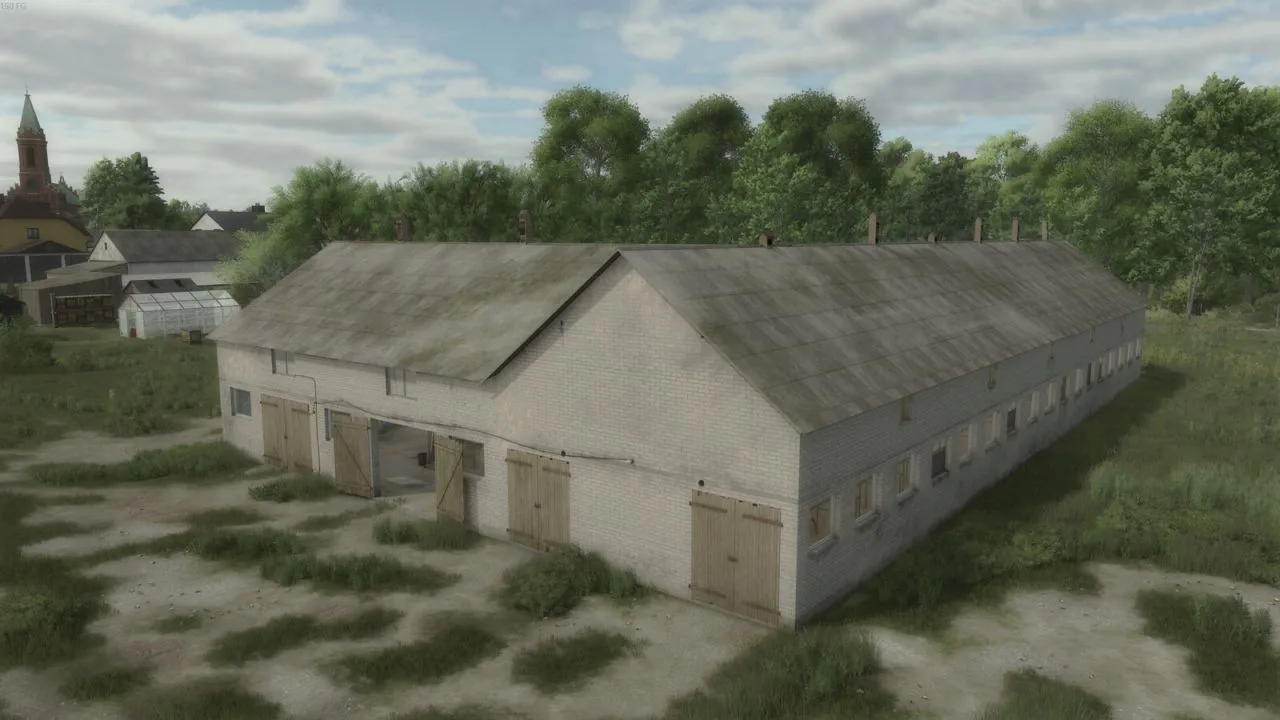 Old White Cowbarn FS25 - screenshot 2