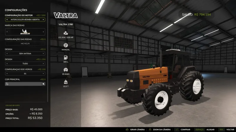 Valtra 1780 FS25