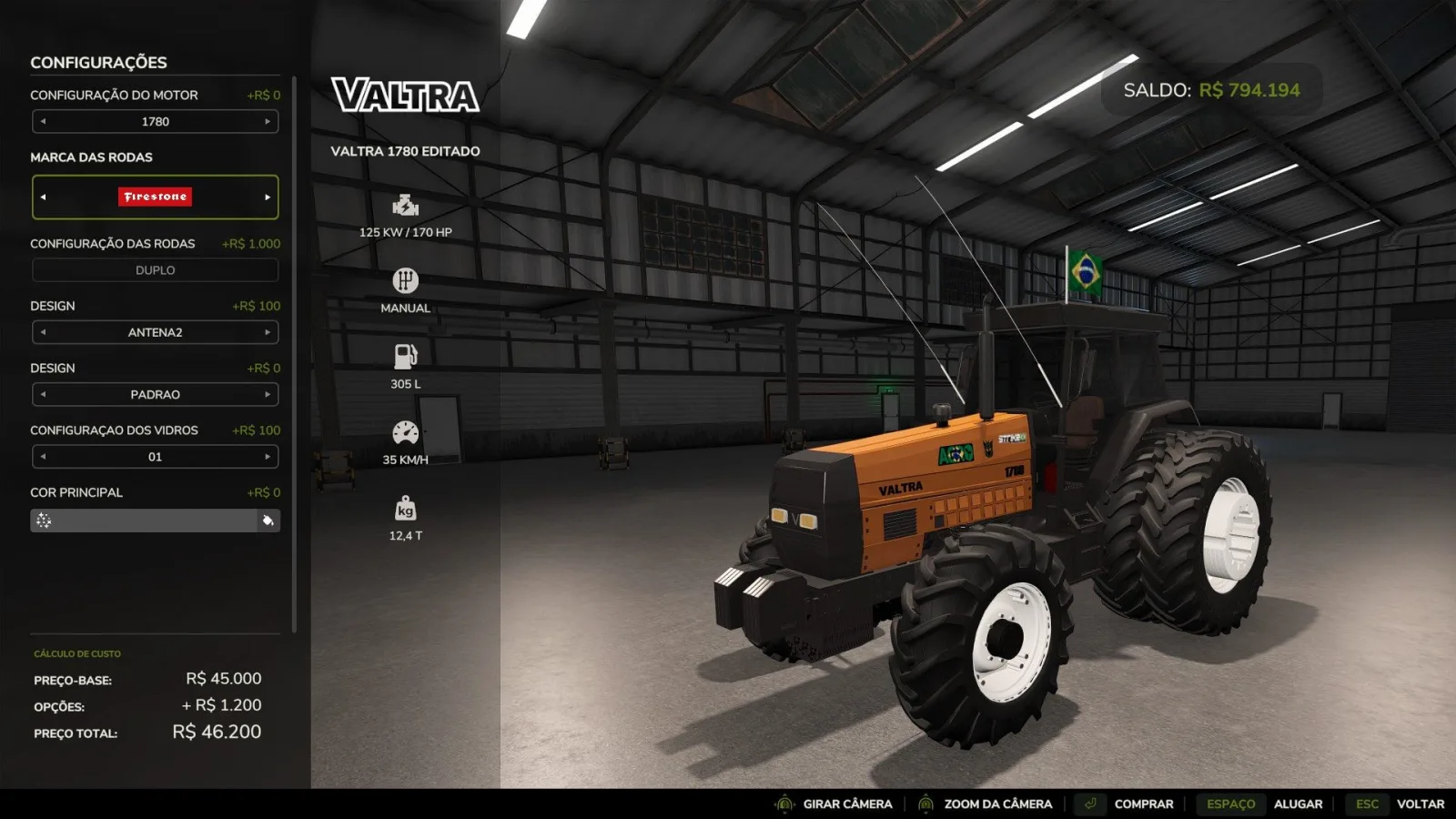 Valtra 1780 FS25 - screenshot 2