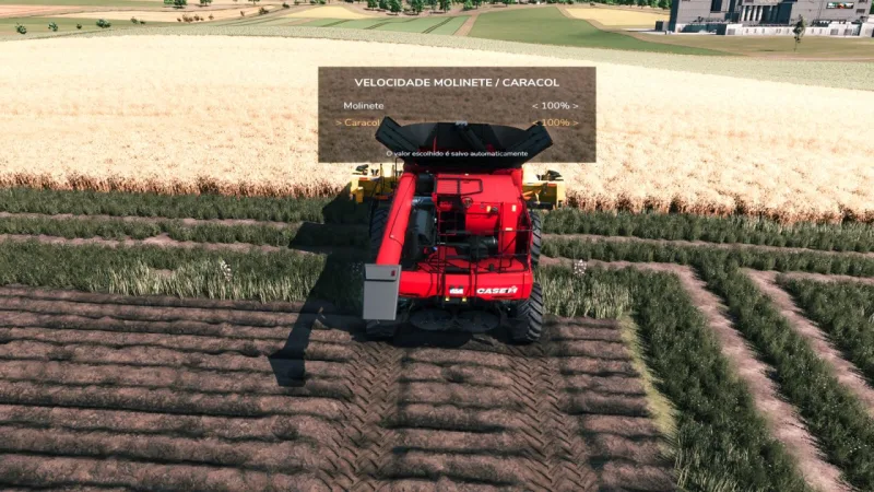 Adjust Reel and Auger Speed FS25