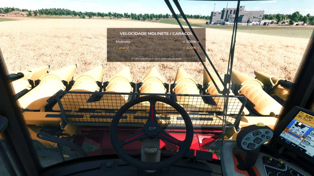 Adjust Reel and Auger Speed FS25 - screenshot 3