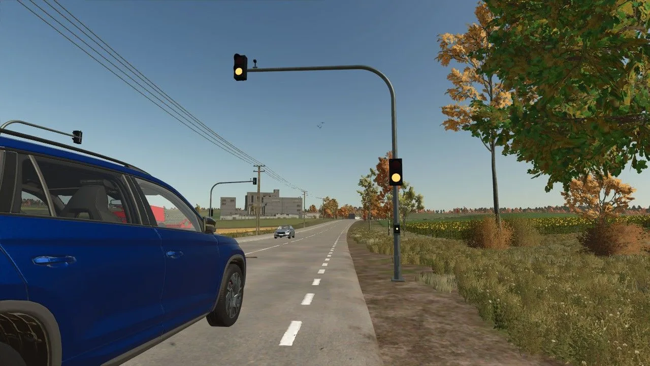 Small orange-red traffic light FS25 - screenshot 1