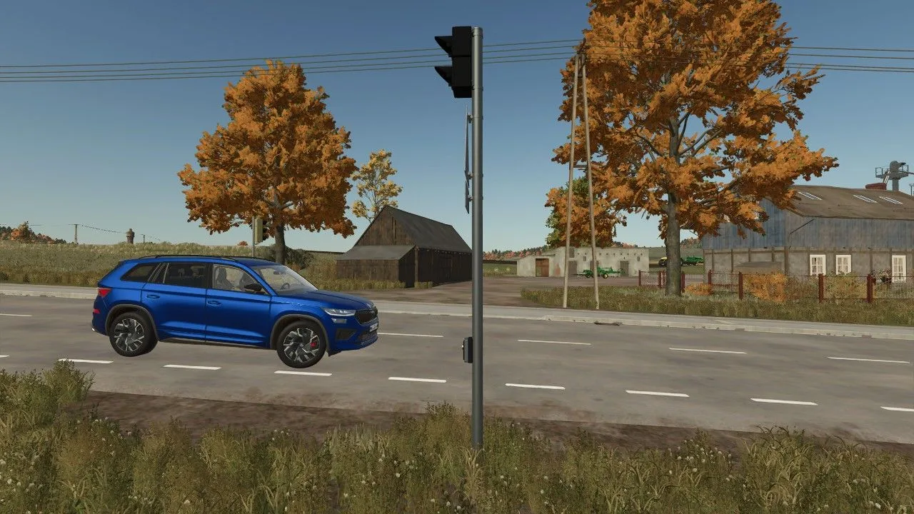 Fire station exit traffic light FS25 - screenshot 2