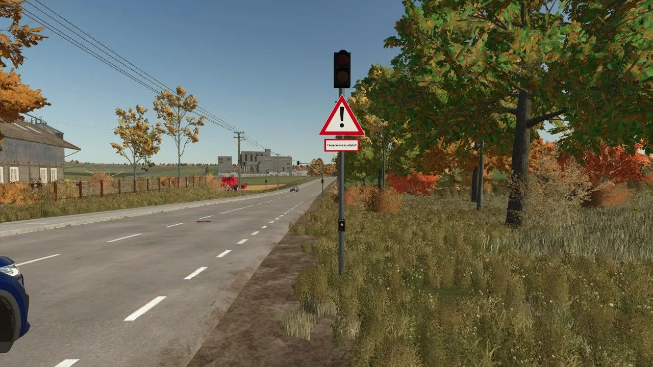 Fire station exit traffic light FS25 - screenshot 1