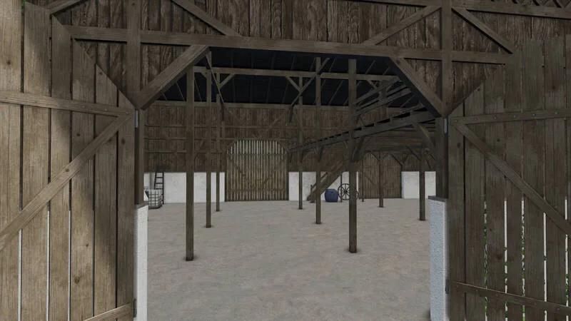 Old Wooden Bavarian Hall with Hayloft - screenshot 2