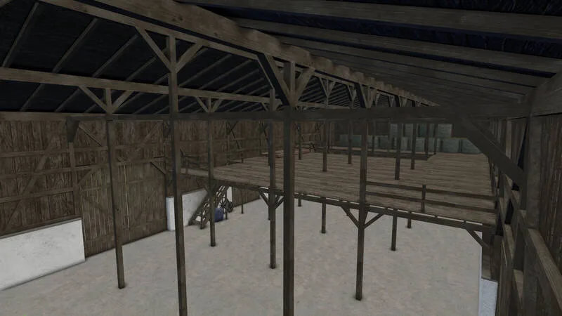 Old Wooden Bavarian Hall with Hayloft - screenshot 3