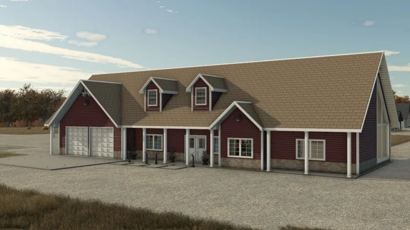House With Two Car Garage FS25