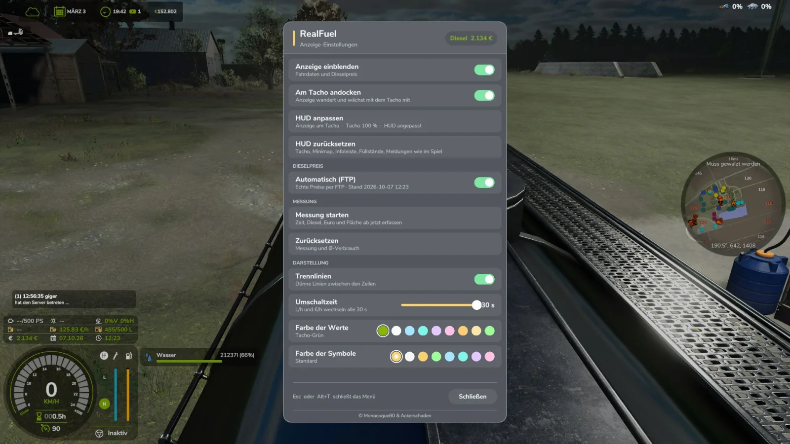 Real fuel prices FS25 - screenshot 2