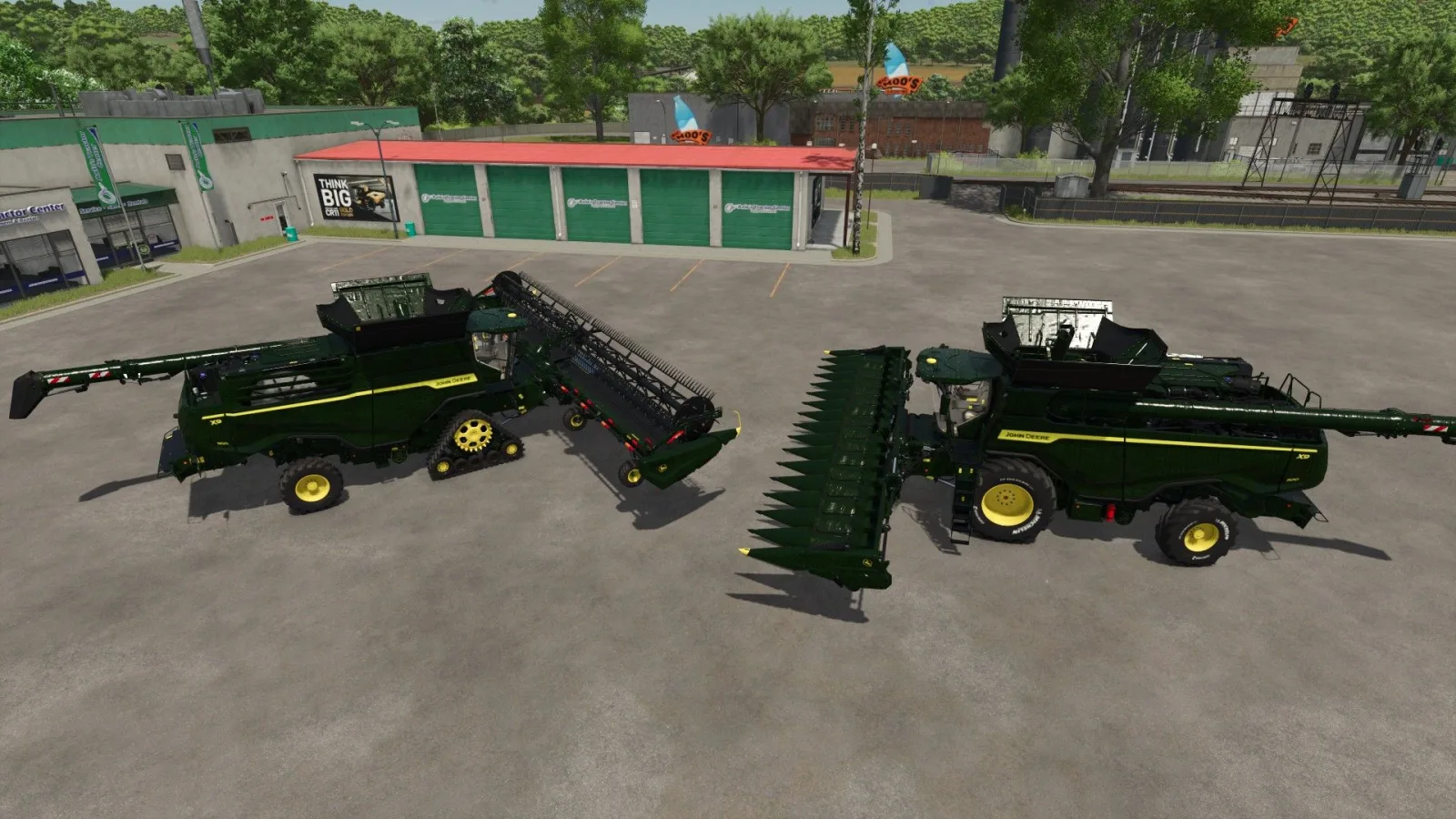 John Deere X9 1100 Crocodile FS25 - screenshot 2