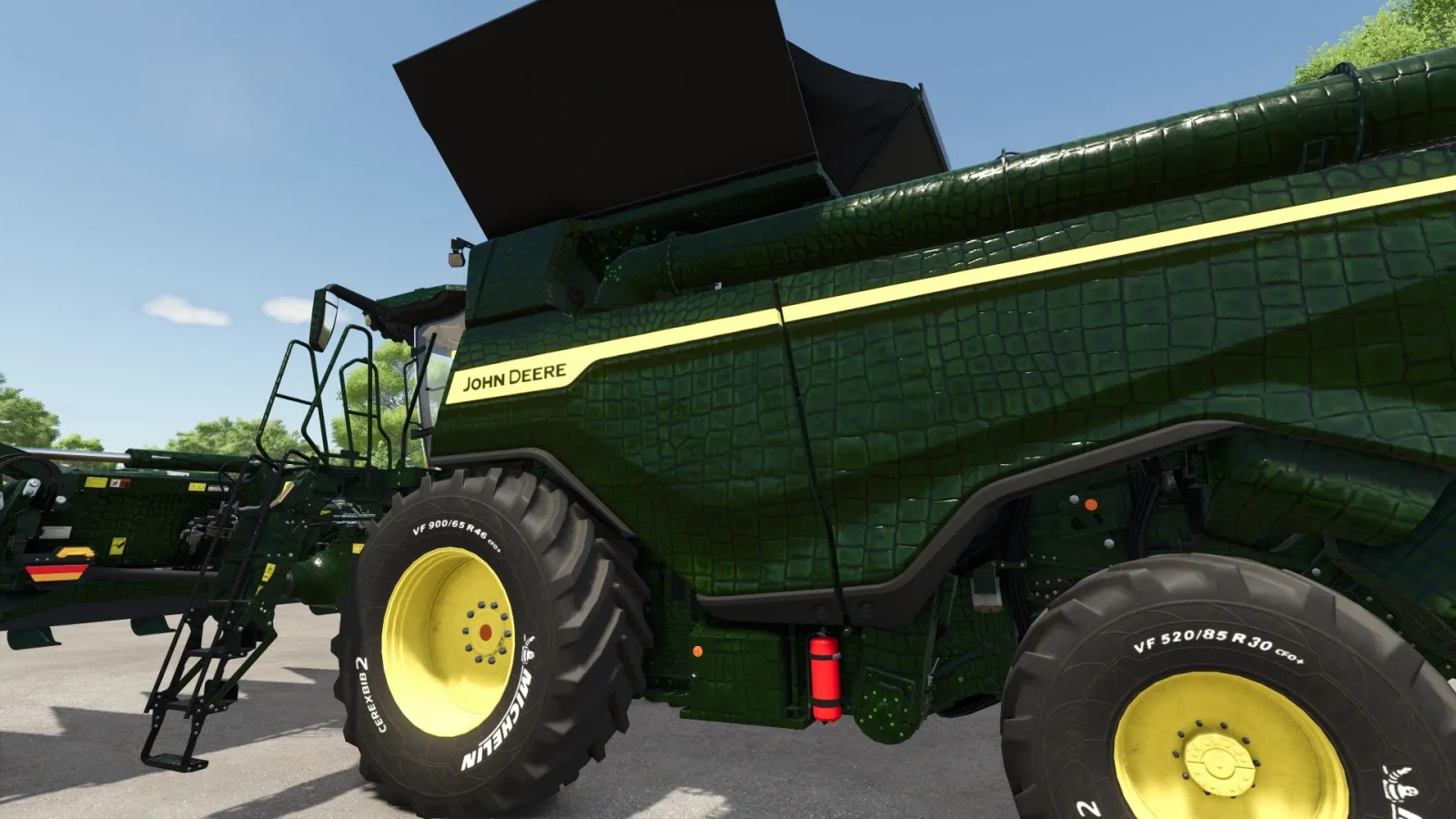 John Deere X9 1100 Crocodile FS25 - screenshot 1