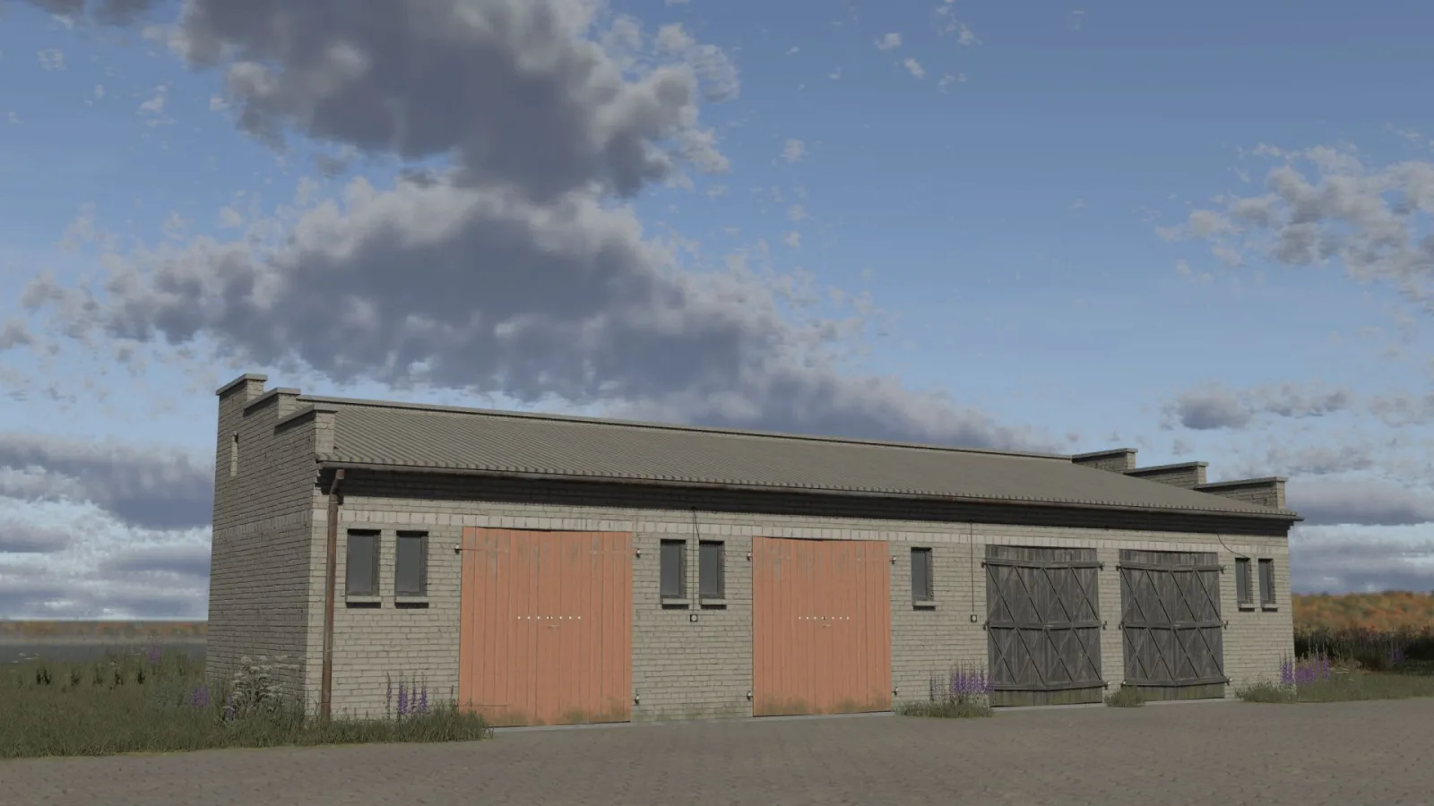 Small brick garage FS25 - screenshot 1