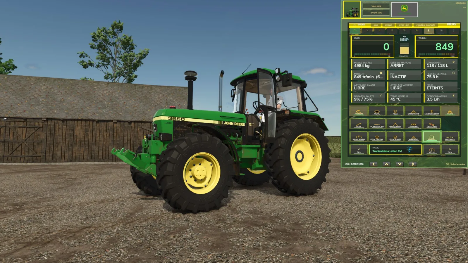 JD Terminal HUD FS25 - screenshot 1