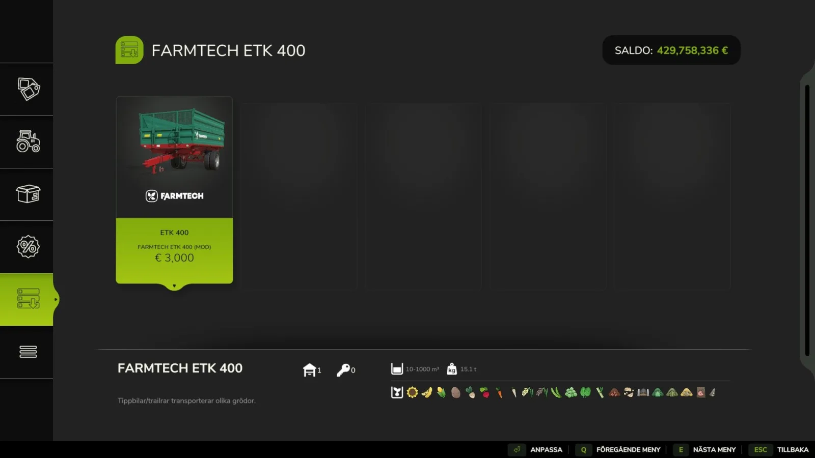 Farmtech ETK401 V2 FS25 - screenshot 1