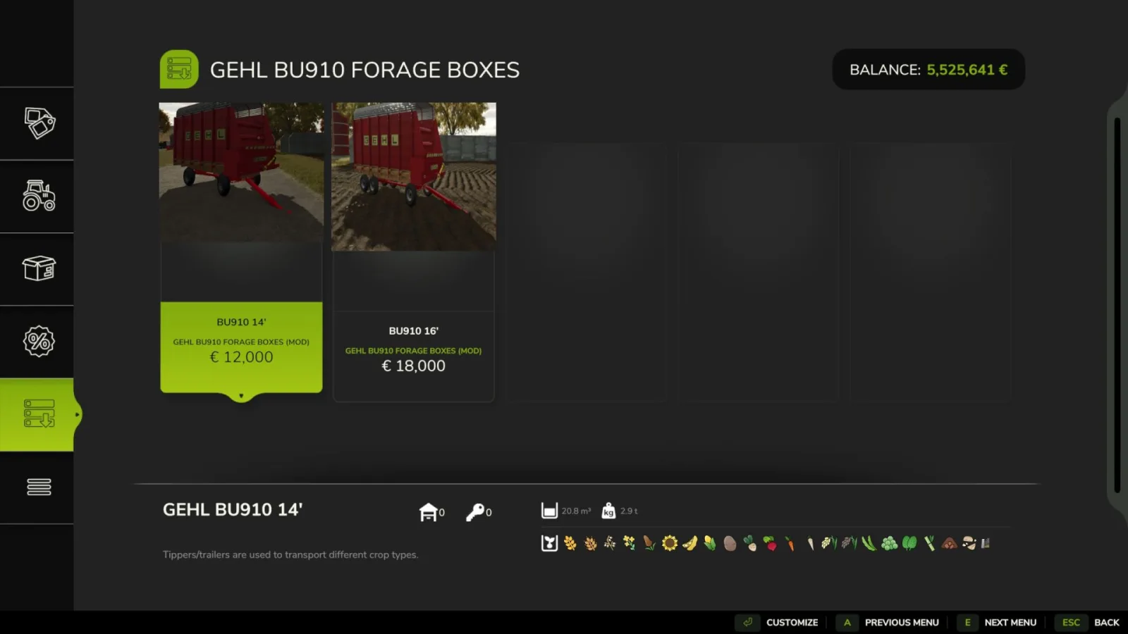 Gehl BU910 FS25 - screenshot 3