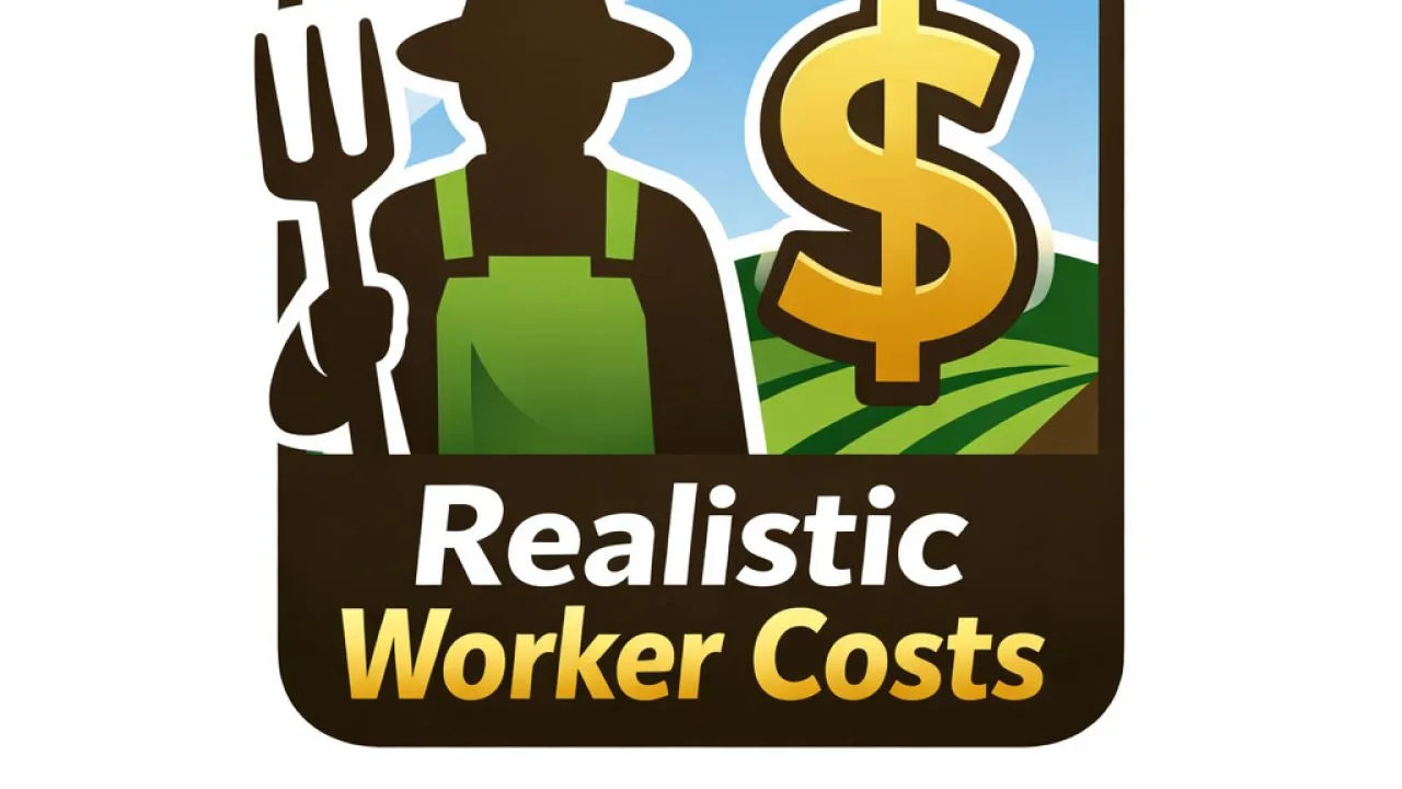 Realistic Worker Costs FS25 - screenshot 1