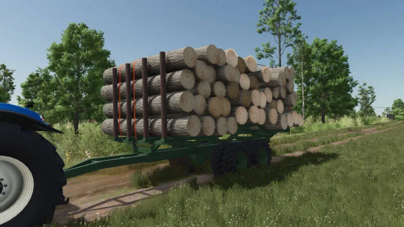 Self-Built Log Trailer