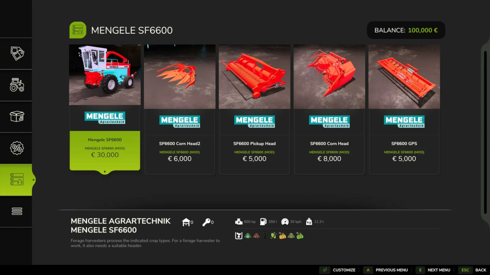 Mengele SF6600 FS25