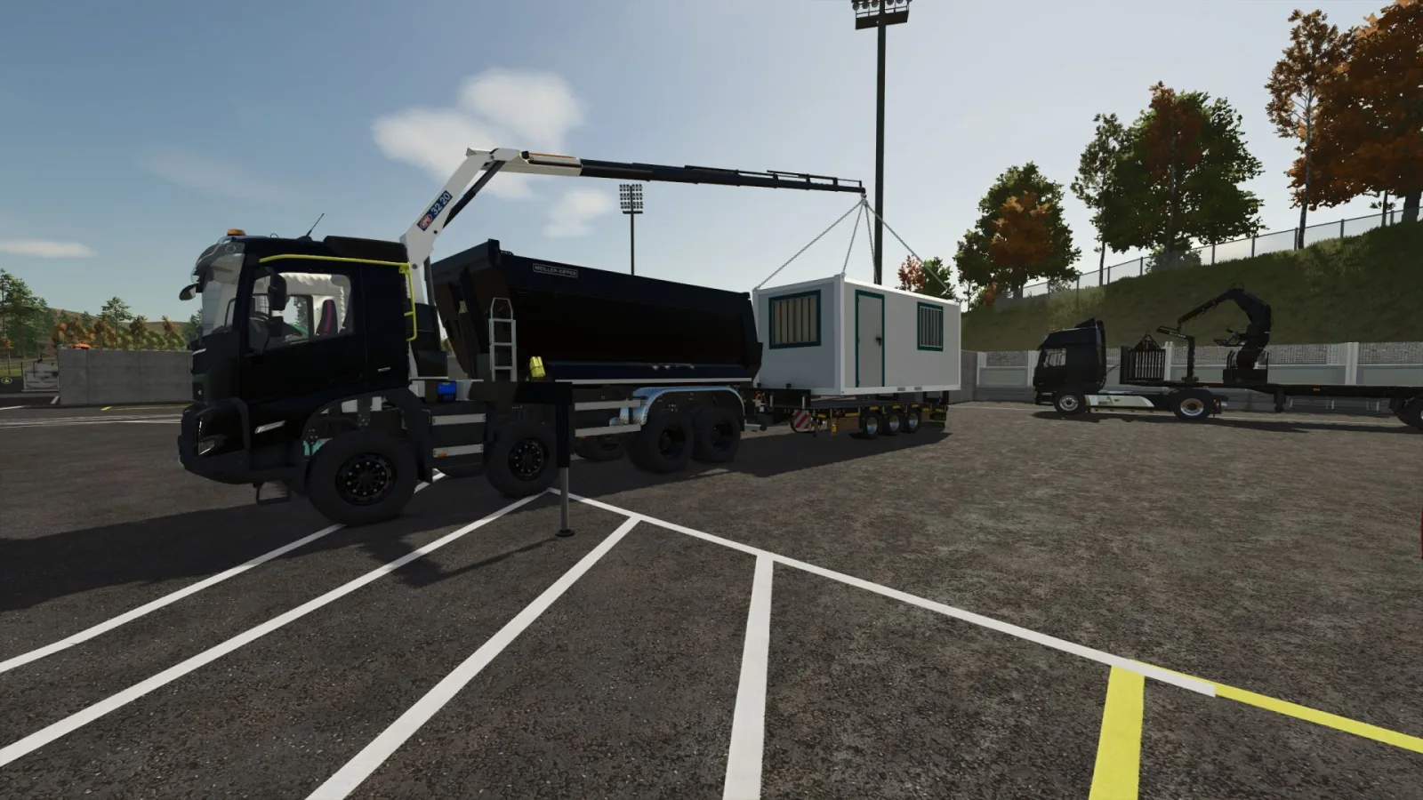 Volvo FMX Tipper HMF 3220 Crane FS25 - screenshot 3