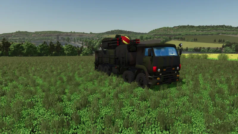 KAMAZ Air Defense System (8x8 Heavy Chassis with Combined Radar and Missile Tower) FS25
