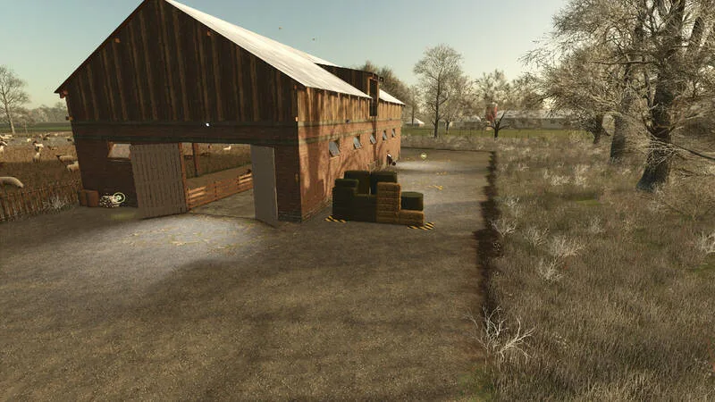 Sheep & Goat Barn with Bale Storage - screenshot 2