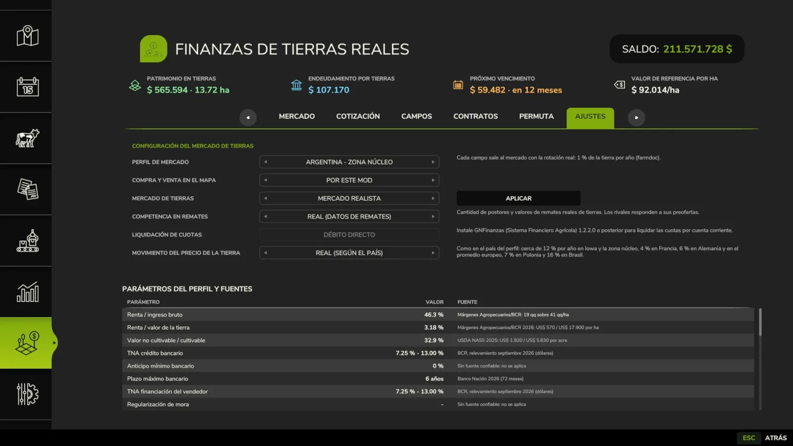 Real Land Finances FS25 - screenshot 3