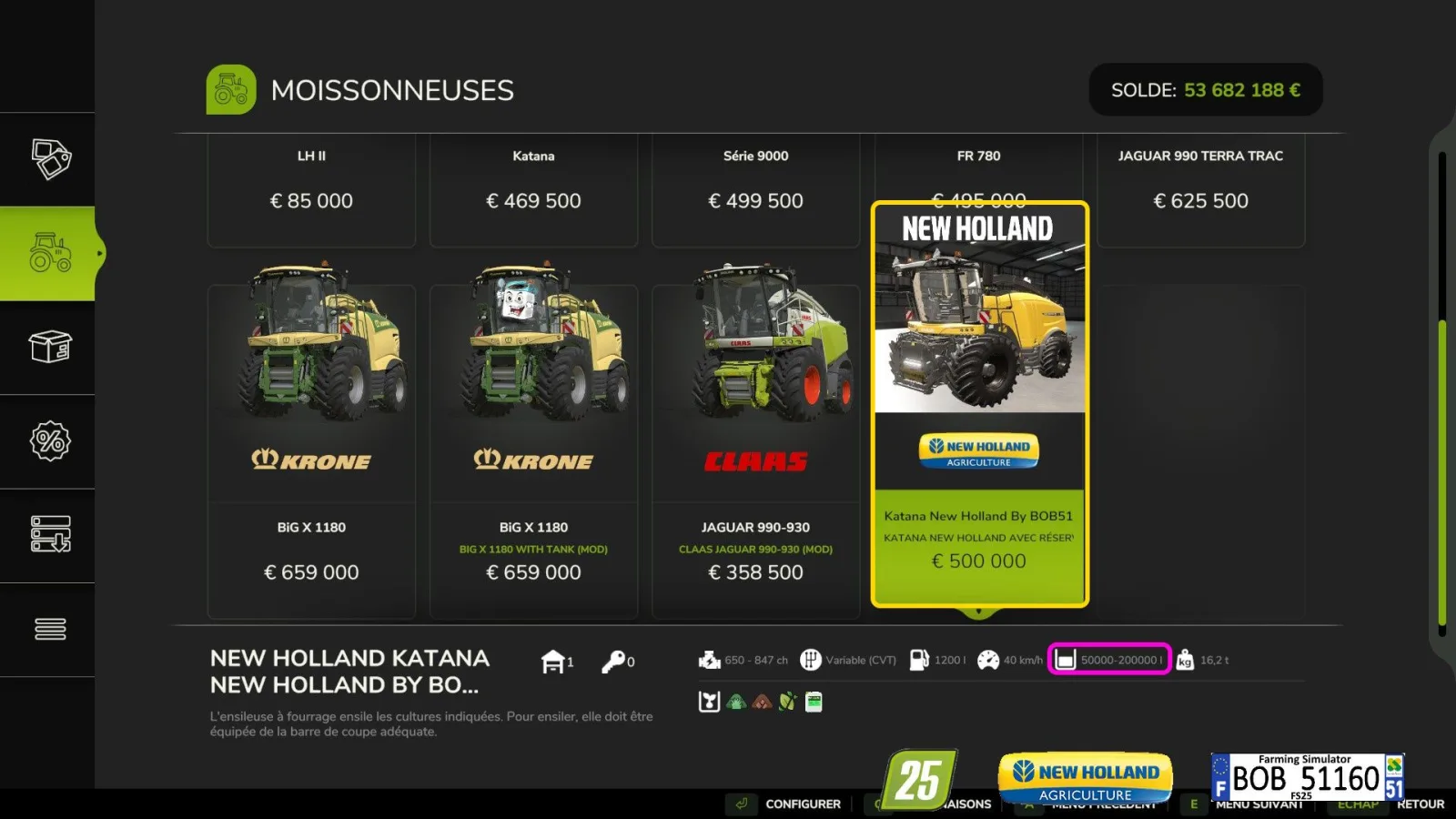 Katana New Holland FS25