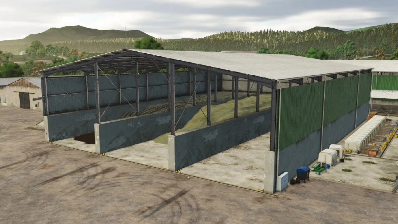 Lizard Covered Multi Bunkersilos FS25 - screenshot 1