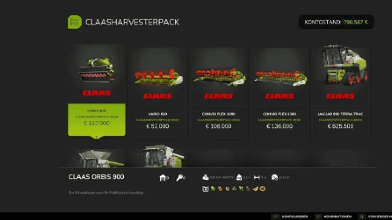 Claas Harvester Pack FS25
