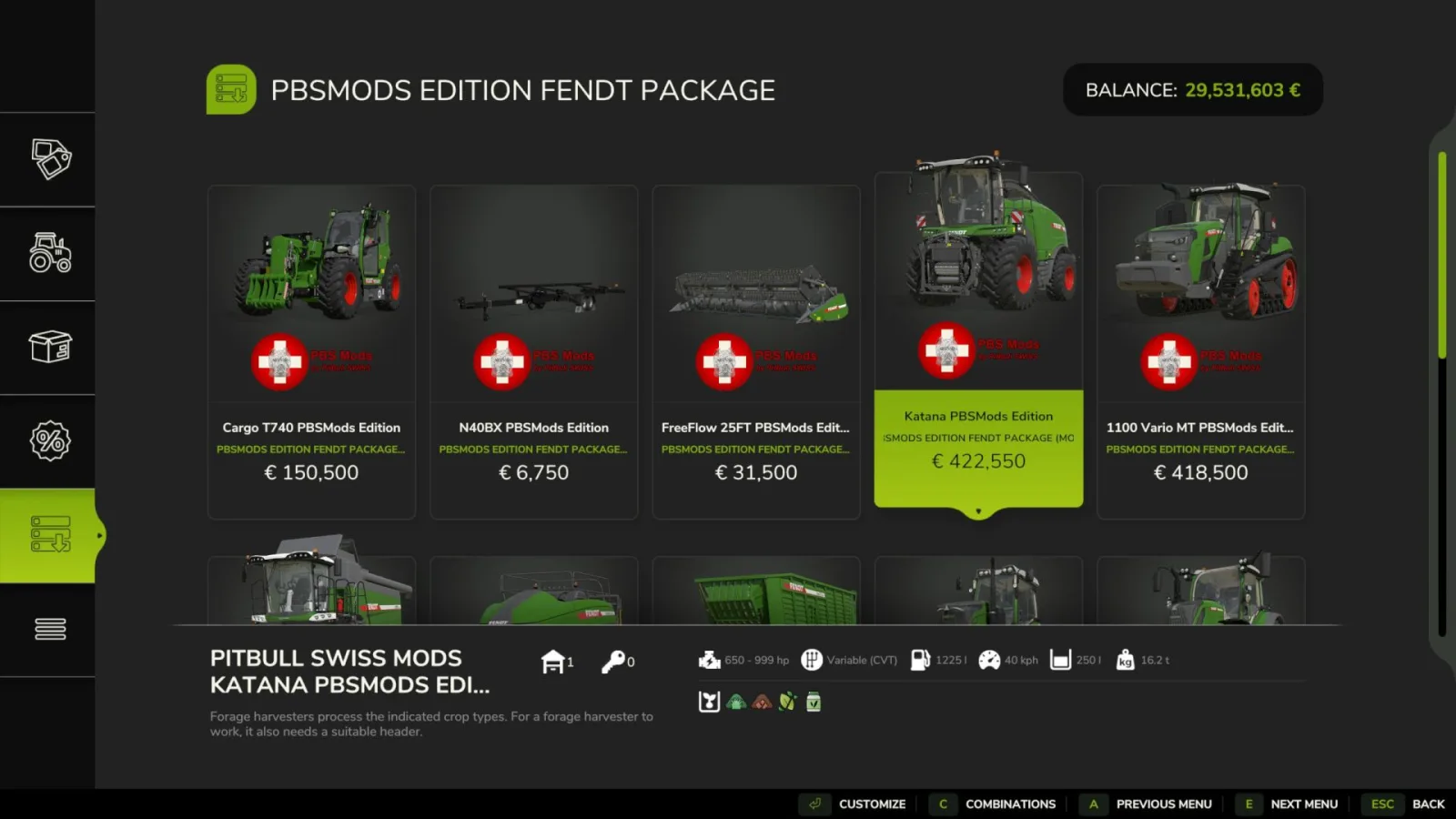 Pack Fendt (More HP / More Colors) FS25