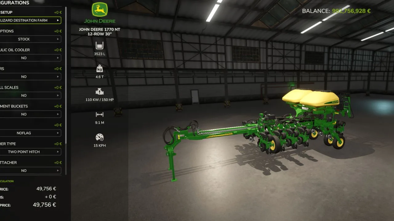 John Deere 1770 NT RCR FS25 - screenshot 3