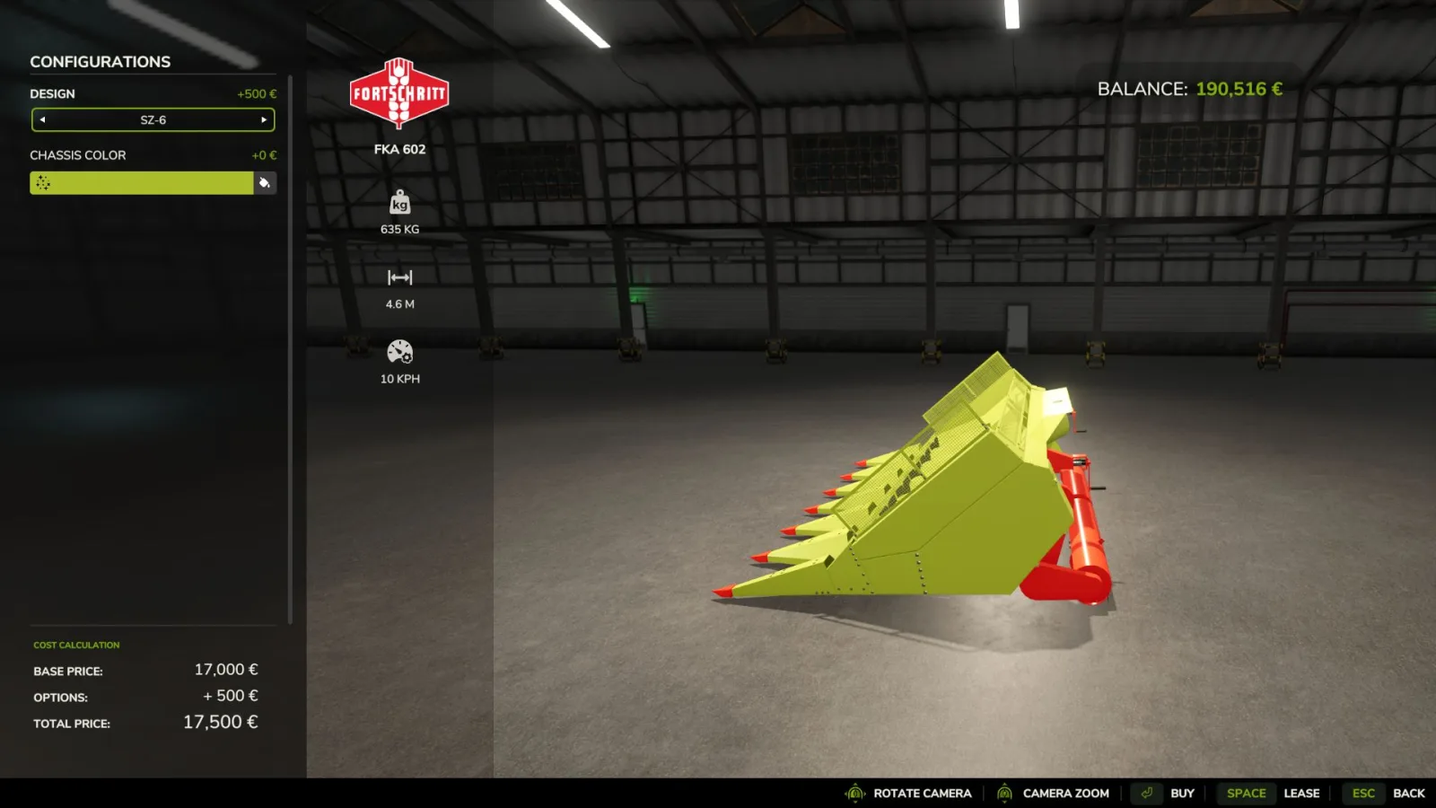 Corn Header 6 row FS25