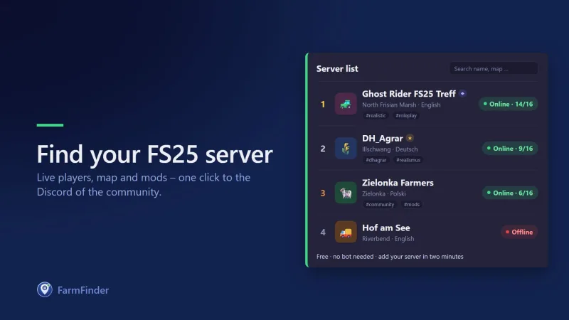 Server Finder FS25