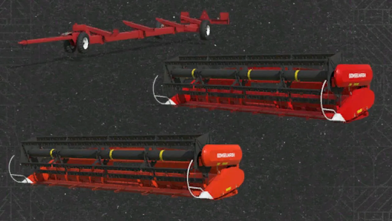 A pack of cutting headers for Palesse GS-12Pro "Peresvet" FS25