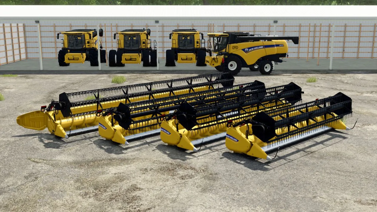New Holland 740CF Flex Headers FS25